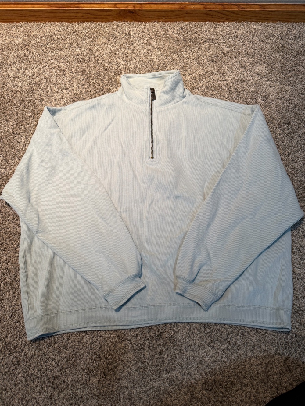 Tommy Bahama Light Blue Quarter-Zip Sweater - Classic Pullover